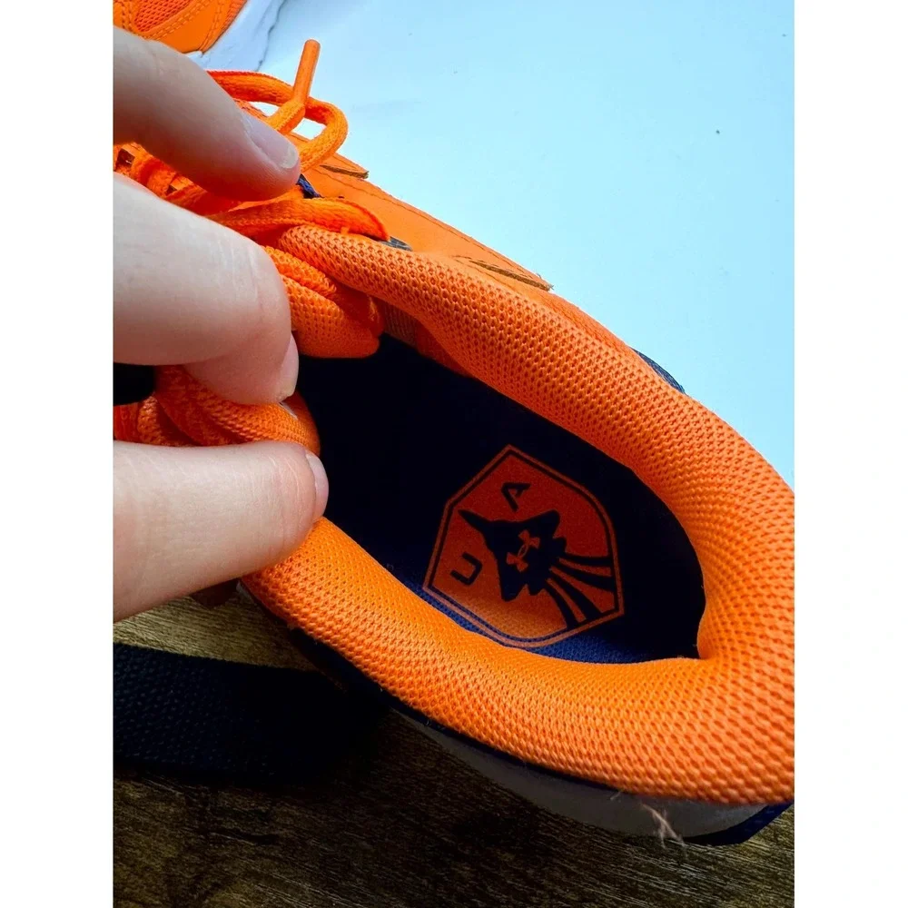Under Armour Scramjet 6 GS 3027691-800 Kid 5.5 Sneaker Orange Mesh Running Shoes